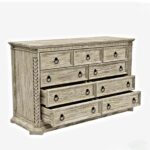 Nimbus Rustic Solid Wood Large Dresser With 9 Drawers