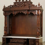 Tanjore Indian Hand Carved Indoor Temple / Mandir