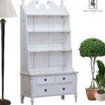 TARANGI Solid Mango Wood Hand Carved Bookshelf