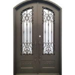 Clarity Wrought Iron Double Door