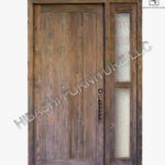 Dipolog Hand Carved Wood Front Entry Door With Sidelight