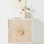 Bohemian Indian Hand Carved Mango Wood Sideboard