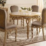 Majenta Hand Carved Luxury Dining Table Set