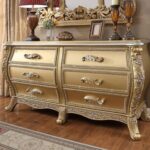REYNA Metallic Antique Gold  Traditional Dresser