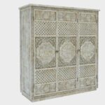 Juffair Hand Carved Solid Wood Armoire