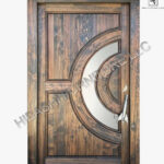 Krystala Crescent Moon Window & Rocket Handle Entry Door