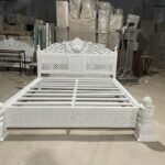 Juffair Hand Carved Solid Wood Platform Bed