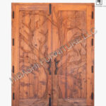 Puno Hand Carved Entry Double Door