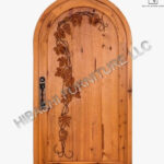 Tanay Floral Hand Carved Wine Cellar Door