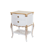 Gold Antique Solid Mango Bed Side