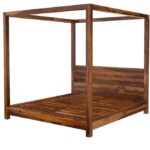 Texan Solid Mango Wood Traditional Platform Bed / Bedroom Set