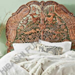 Hand Carved Indian Shajahan Bed Frame Indian Bed bedside