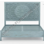 Tallaq Hand Carved Solid Mango Wood Bed