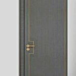 Sandy Solid Wooden Single Entry Door