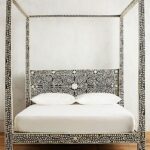 Fontana Bone Inlay 4 Post Bed