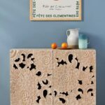 Lotus Hand carved Entryway Cabinet