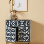 Aldar Handmade Bone Inlay Entryway Cabinet