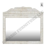 KHALIFA Solid Mango Wood Hand Carved Moroccan Style Mirror Frame