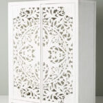 Lombok Hand Carved wooden Armoire / Hand Carved Wooden Wardrobe
