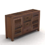 Nirvana Chocolate Timber Sideboard M-140-30-80 - Image 2