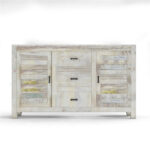 NIRVANA WHITEWASH TIMBER SIDEBOARD M
