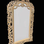 Ornately Carved Floor Mirror