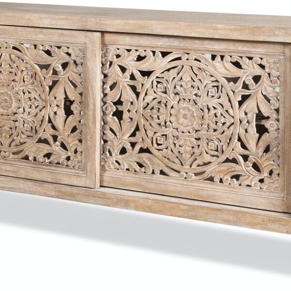 TUBLI 68" Hand Carved TV Console
