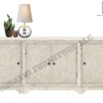 Sunflower Handmade Console Cabinet- Dresser/ Indian Furniture