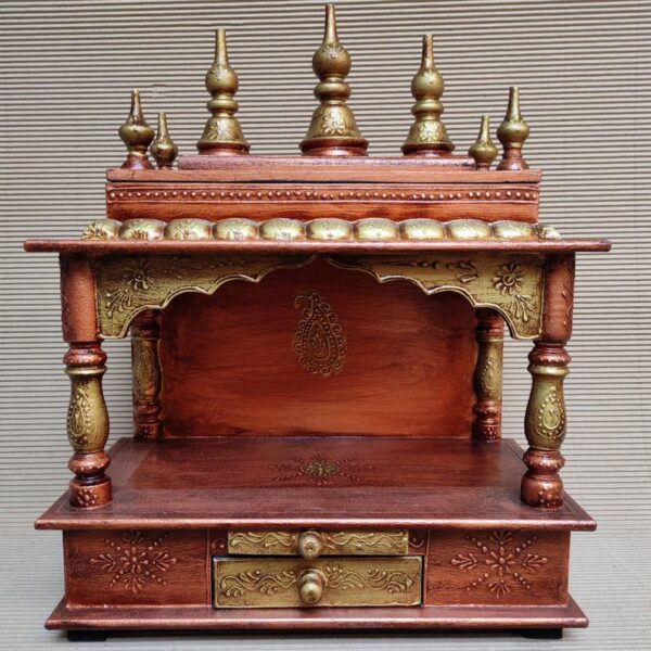 Mandla hand Carved Wooden Temple / Puja Ghar / Indian Temple