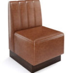 The Miso Channel-Back Modular Lounge Armless Chair