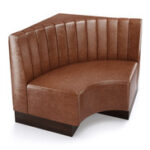 The Miso Channel-Back Modular Lounge Curved Corner Chair