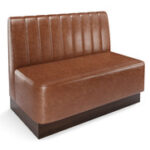 The Miso Channel-Back Modular Lounge Armless Loveseat