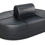 The Polar Modular Lounge Black Seating Arrangement 3