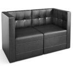 The Mitchell Modular Lounge Love Seat with Arms
