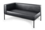 Illia Modular Lounge Fully-Welded Gunmetal Frame Left Side Bench - Image 3