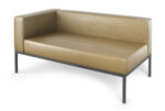 Illia Modular Lounge Fully-Welded Gunmetal Frame Left Side Bench - Image 6