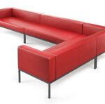 Illia Modular Lounge Fully-Welded Gunmetal Frame Sectional Sofa