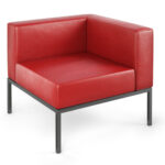 Illia Modular Lounge Fully-Welded Gunmetal Frame Corner Chair
