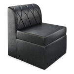 The Venice Diamond-Tufted Modular Lounge Armless Chair