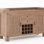 Miller Solid Wooden Bar Cabinet - Indoor / Outdoor