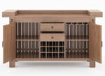Miller Solid Wooden Bar Cabinet - Indoor / Outdoor - Image 6