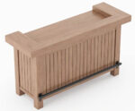 Miller Solid Wooden Bar Cabinet - Indoor / Outdoor - Image 3
