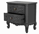 Regal Hand-Carved Solid Wooden Platform Bed Frame - Image 16