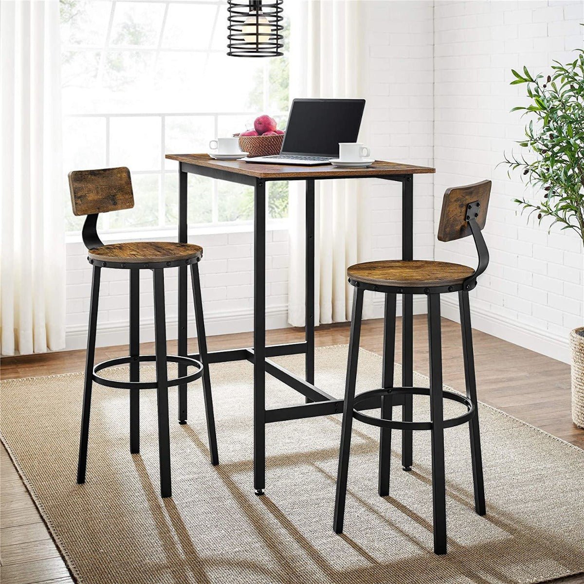 Abra Bar chairs with Footrest - Bar Stool Industrial - Industrial - Stable – handcrafted solid wood furniture