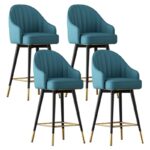 Abra Faux leather Bar Stool with steel Legs Set of 2 Stools – handcrafted solid wood furniture