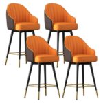 Abra Faux leather Bar Stool with steel Legs Set of 2 Stools - HF Commercial Furniture