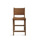 Aeterna Solid wood low back Bar/Counter Stool Set of 2 pieces – handcrafted solid wood furniture