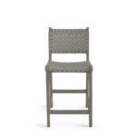 Aeterna Solid wood low back Bar/Counter Stool Set of 2 pieces – handcrafted solid wood furniture