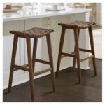 Aeterna Solid Wood Recamier Bar/Counter stool – handcrafted solid wood furniture