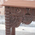 Antique Hand Carved Hall Table – handcrafted solid wood furniture